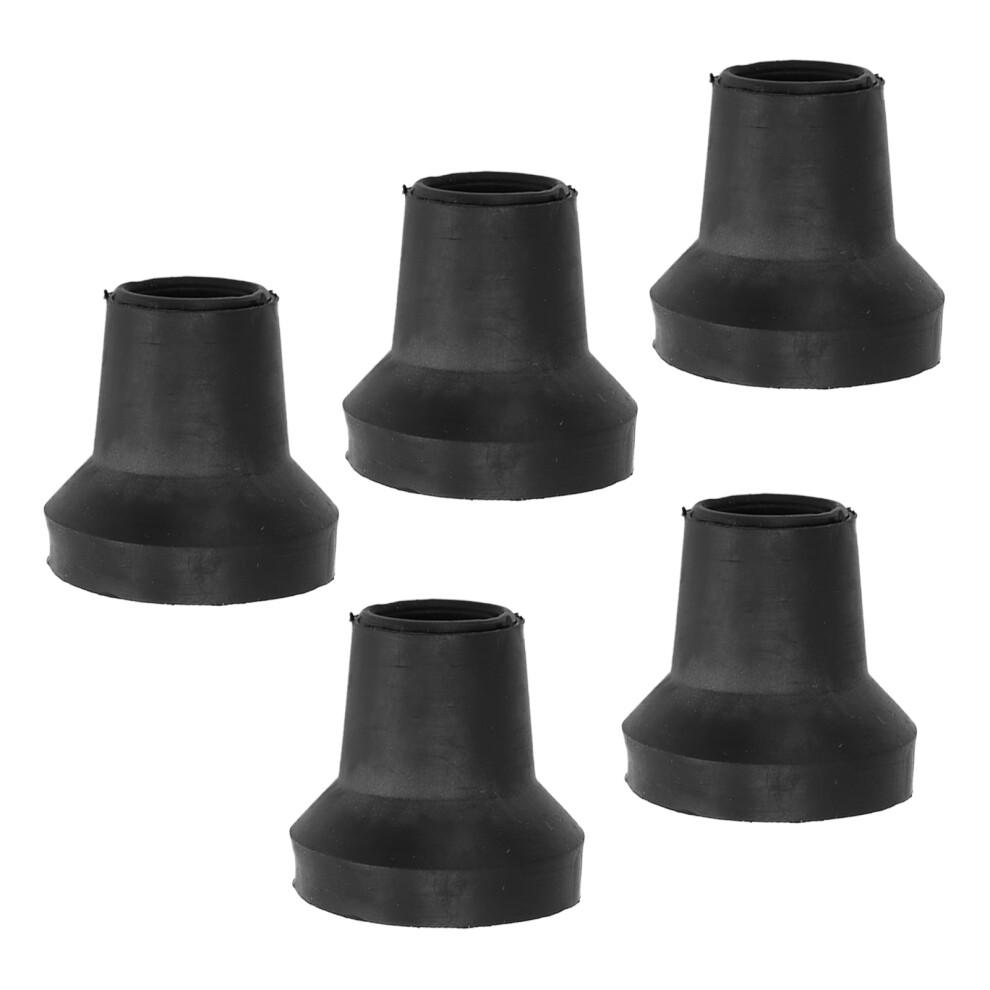 Durable 14mm Crutch Tips 5 Pack - Nonslip Design for All Terrain