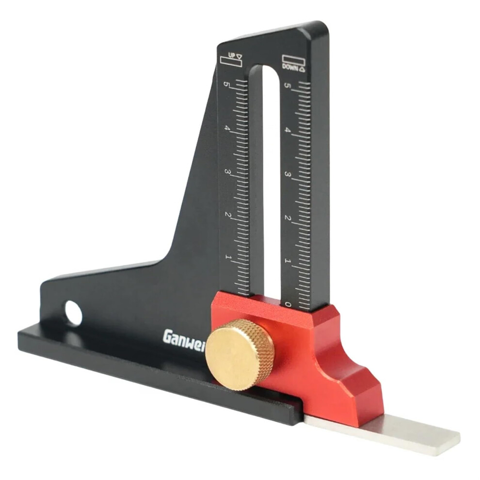 Depth Gauge Woodworking Precision Height Ruler, Dual Scale Measurement For Milling Cutter, Saw Blade And Trimming 9105992890644