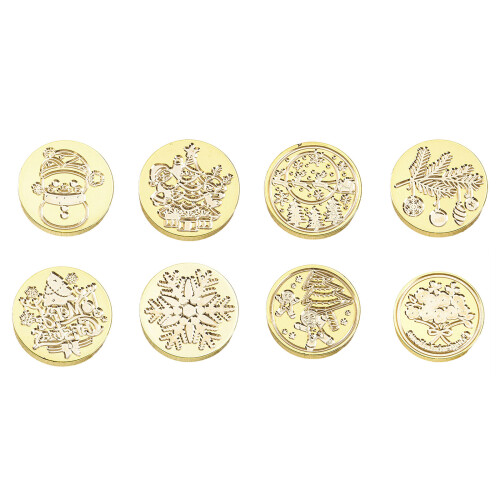 4Pcs Christmas Sealing Stamp Head for Wedding-Style one 2