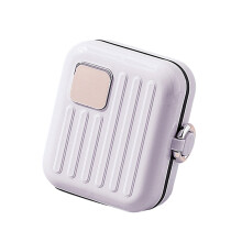 Wöchentliche Pillen-Organizer-Box mit 7-Lila 7 Gitter
