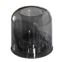 360 Degree Rotating Cosmetic Organizers For-Transparent Black