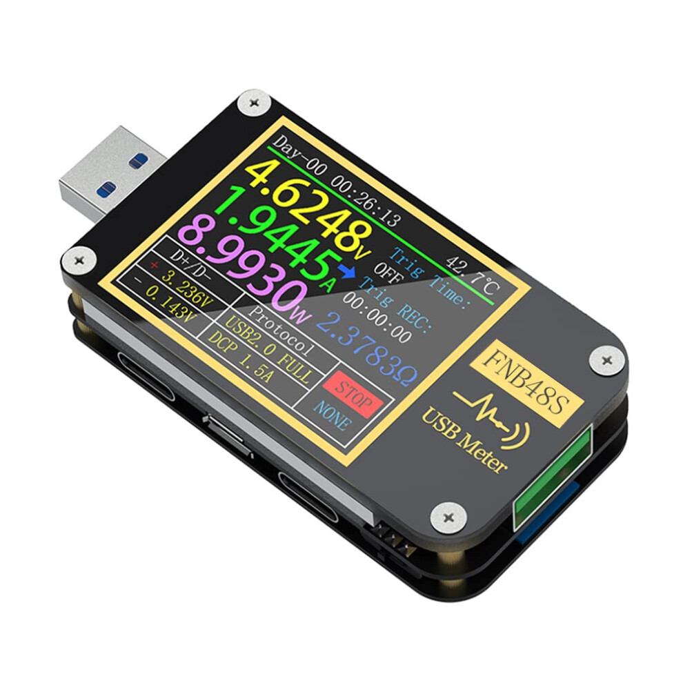 Fnb48 Bluetooth Pd Trigger Voltmeter Ammeter Usb Tester Qc4+Pd3.0 2.0 Pps Capacity Test 9354506670023