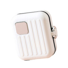 7 Compartment Medicine Organizers Box Portable-White 7 grids
