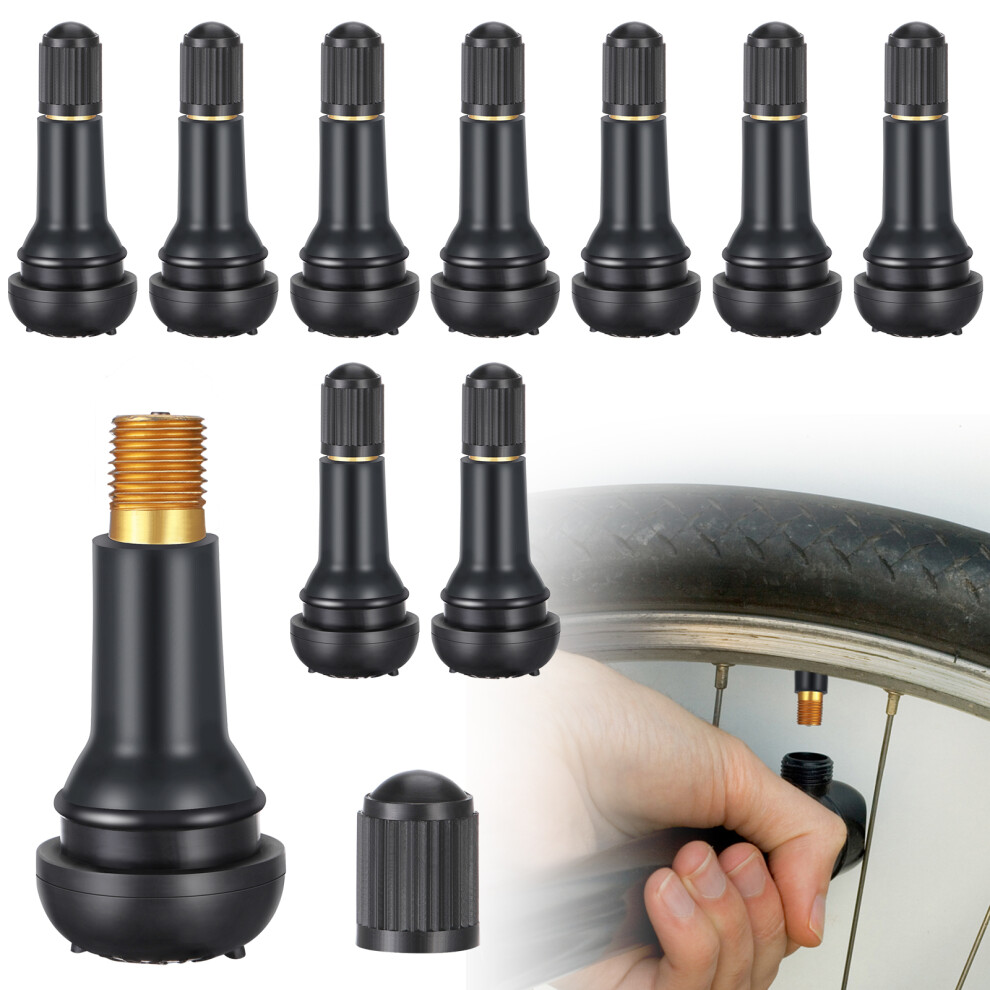 10pack/lot Easy-to-Install Rubber Valve Rims For Various Vehicles â-image-OPC-PMQ6QMP-NEW