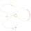 Not Piercing Body Accessories Chest Chain Suitable for-Gold 1