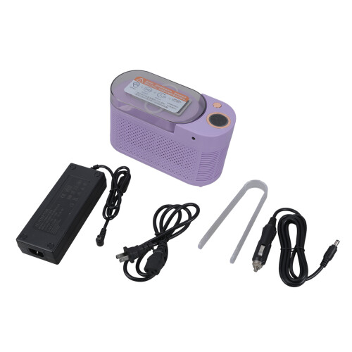 Quick Ice Maker for Camping and Parties Easy to Use-Purple