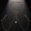 Not Piercing Body Accessories Chest Chain Suitable for-Gold 6