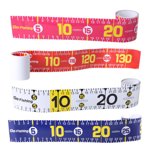 Self-Adhesive Fish Ruler Waterproof Tape Sticker for-White A 1