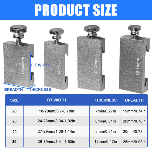 Ruler Stops Fences 20mm Ruler Block with Clear Scale for-26MM 2