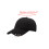 Baseball Cap Unisex Low Profile Solid Color Metal Rings-Pink 4