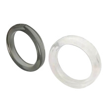 2x Acrylic Cute Rings Set Colorful Rings-B Transparent black