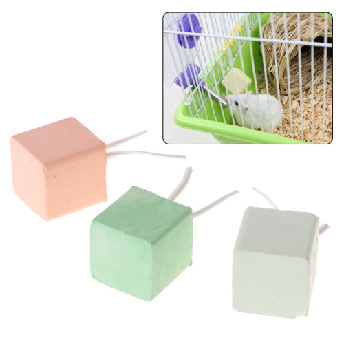 Hamster Chew Toy Hang Teeth Grinding Stone Cube Mineral-2*2*2 1