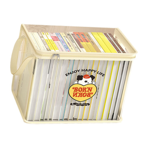 Kids Friendly Foldable Storage Container-Yellow love dog