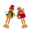 Set van 2 kerst Gingerbreads Man pluchen pop Elegante 1
