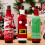 3Pack Decorative Snowflake Knits Wine-Green snowflake styl 6