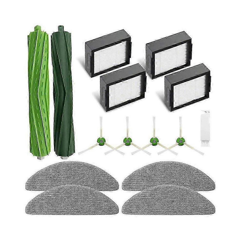 Kikidex (As Show, One Size) For Combo I5, I5+,J5, J5+ Robot Vacuum Cleaner Main Side Brush Hepa Filter Mop Cloth Pads