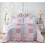(Floral Grey, Double/King) Quilted Patchwork Bedspread & Pillow Shams Set - Cozy Comforter 3