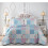 (Floral Grey, Double/King) Quilted Patchwork Bedspread & Pillow Shams Set - Cozy Comforter 5