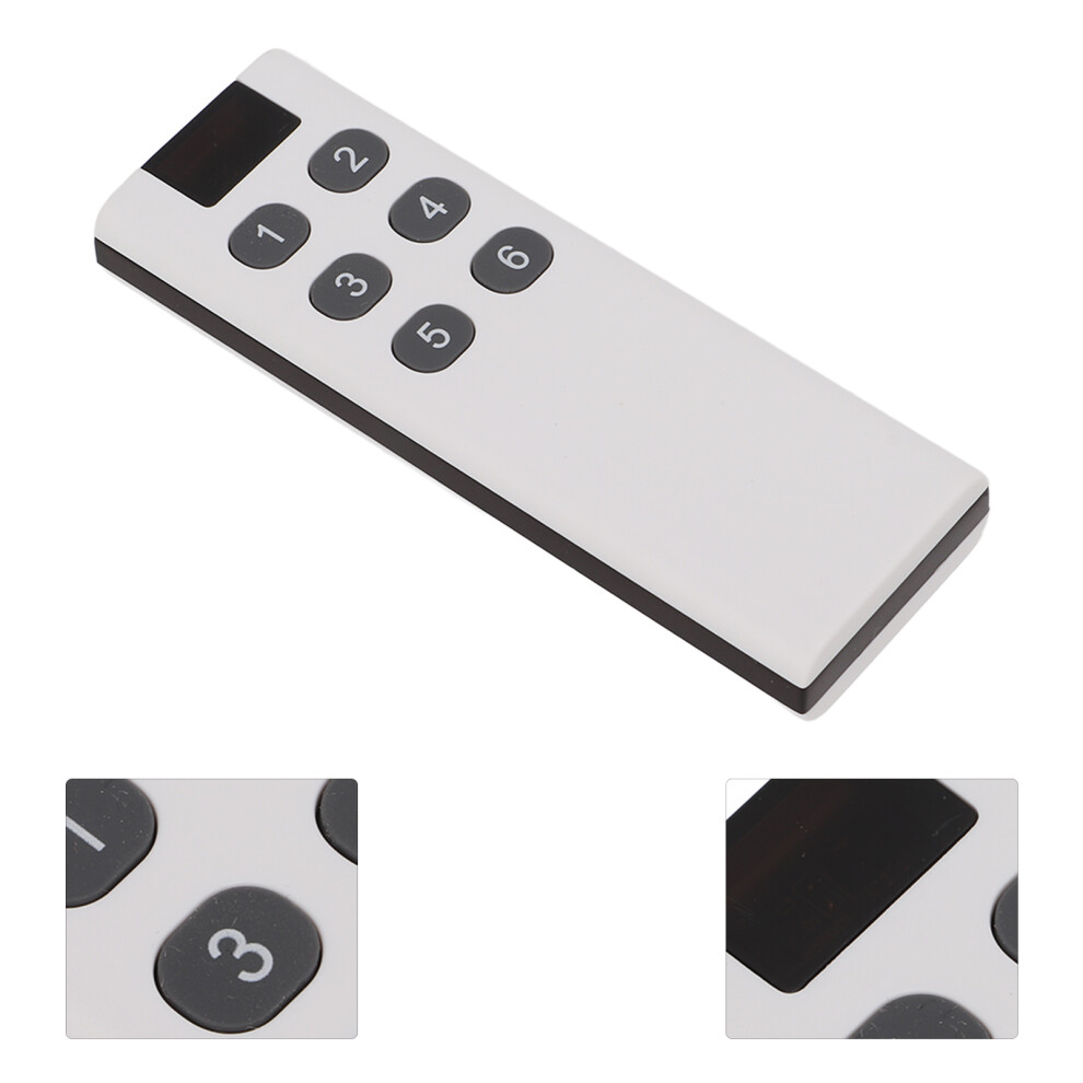 433Mhz 6-Key Remote Control, 100M Range, Abs & Silicone Material 8381357724972