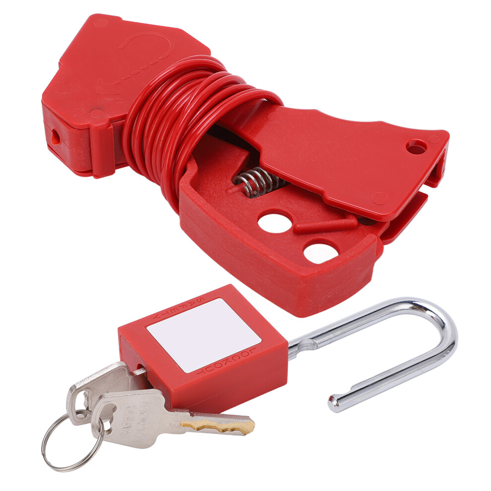 Adjustable 2.4M Stainless Steel Cable Lock, Durable & Corrosion-Resistant 8781357725007