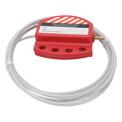 Corrosion-Resistant Adjustable Security Cable Lock Sturdy & Durable for Valves 2
