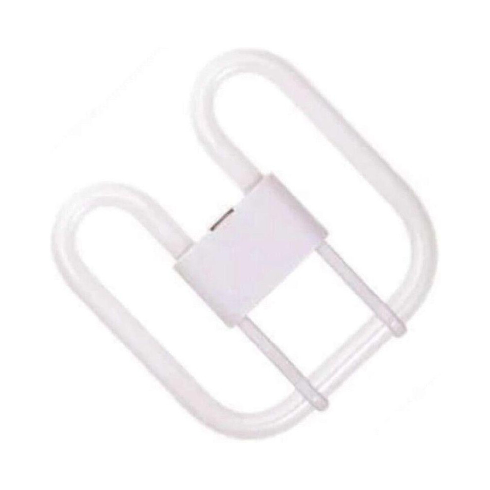 Kikidex (As Show, One Size) Bell 16W 2D Square 4-Pin Gr10q Cap Standard (3500K) Compact Fluorescent Lamp, 16 W White