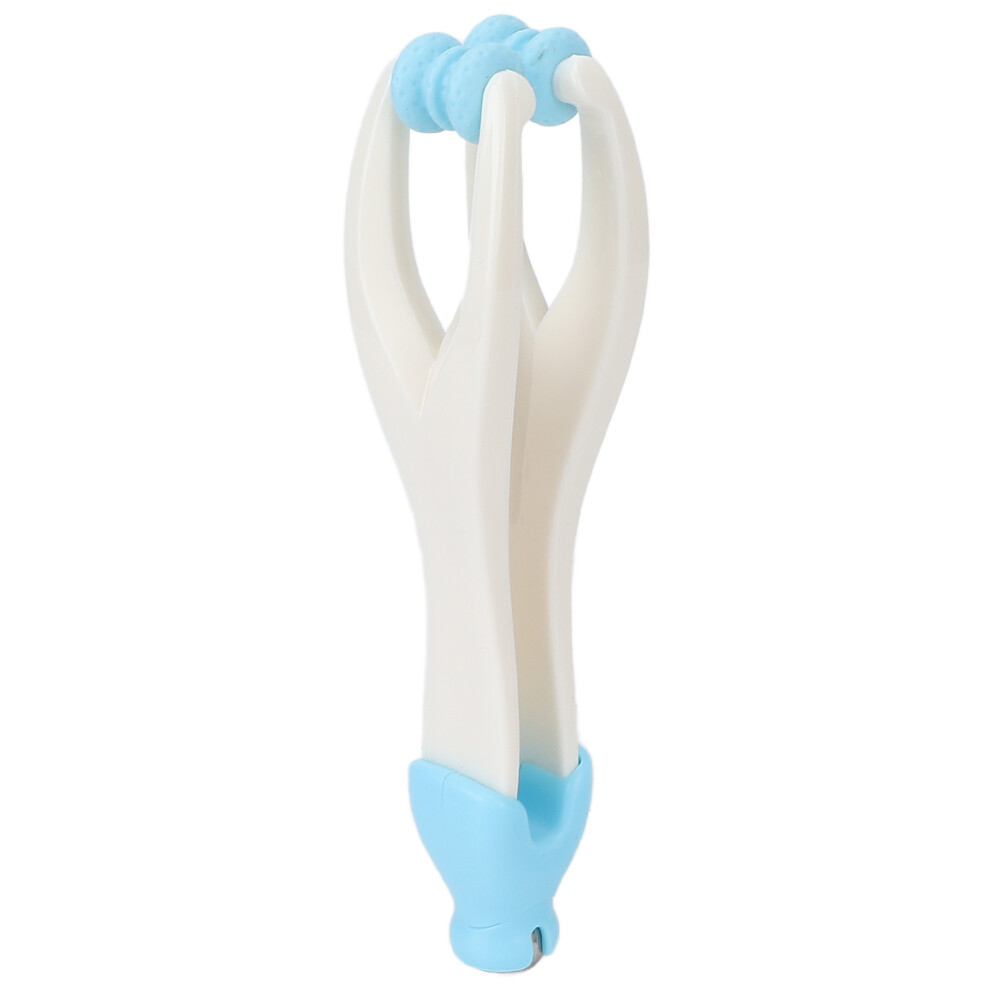 Blue 2 in 1 Finger Joint Acupressure Massage Roller for Stress and Blood Flow