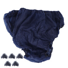 Culottes jetables pour femmes non tissées bleues taille unique 50 pièces