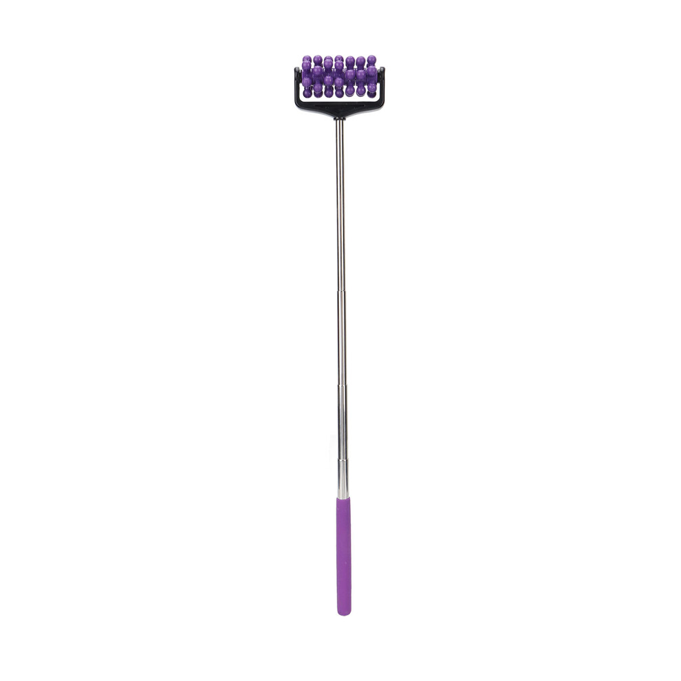Purple Durable Telescopic Massage Rod For Muscle Pain Relief