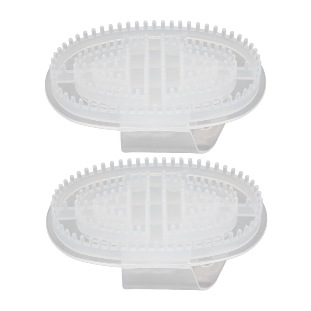 2pcs Portable Massage Brush for Back & Neck Fatigue Relief - Travel Set