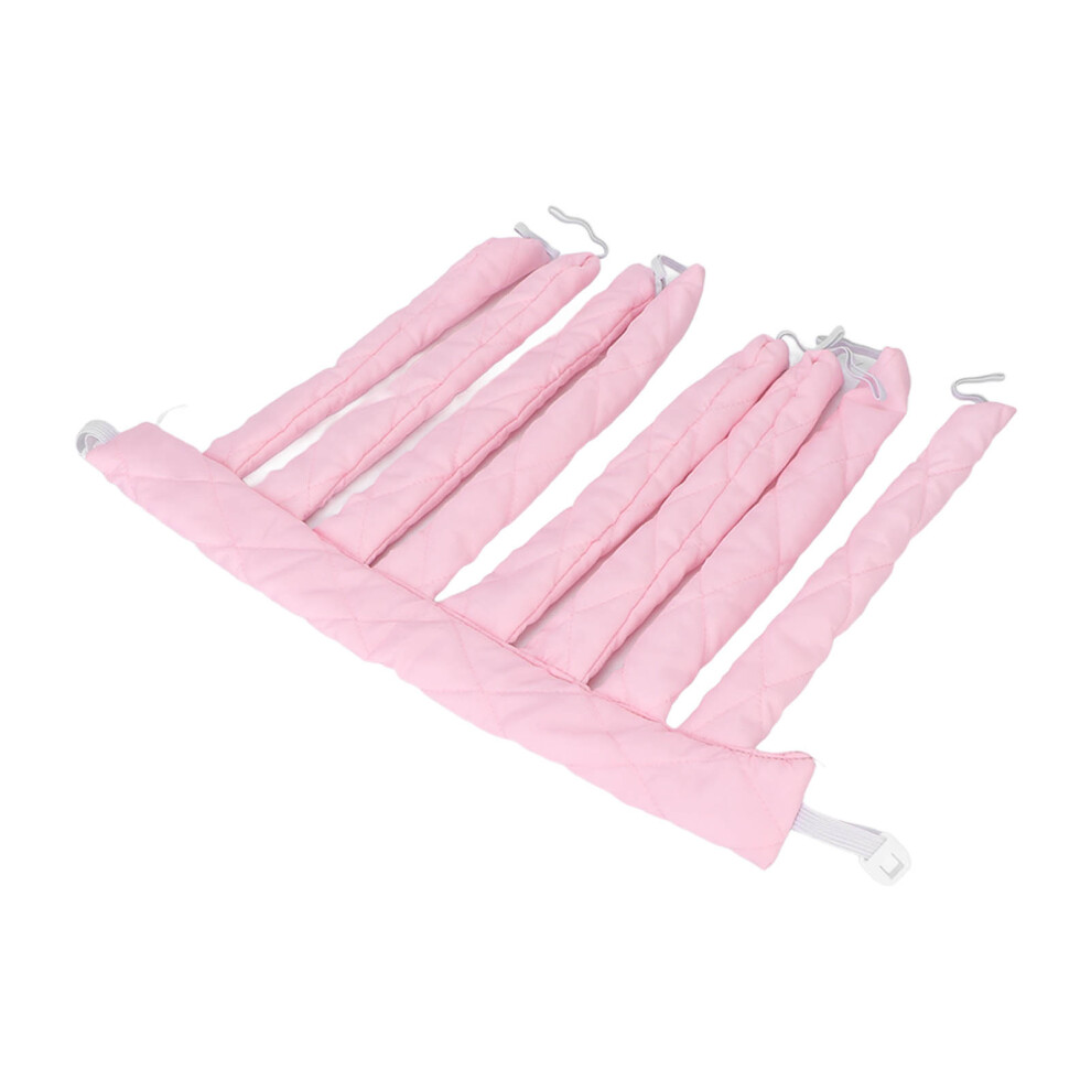 Pink Heatless Curling Rod Sleeping Hair Curl Styler For Women Girls Long Hair