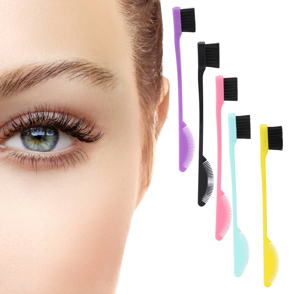 Dual Edge Brush Comb 2-in-1 Eyebrow & Eyelash Control Tool, 18cm