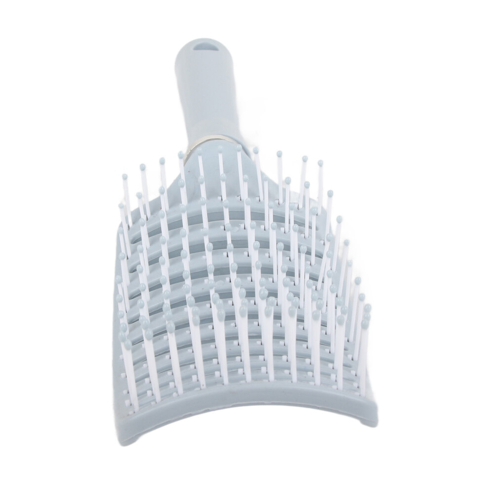 Blue Vented Paddle Hair Brush For Detangling And Styling Thick Straight Hair