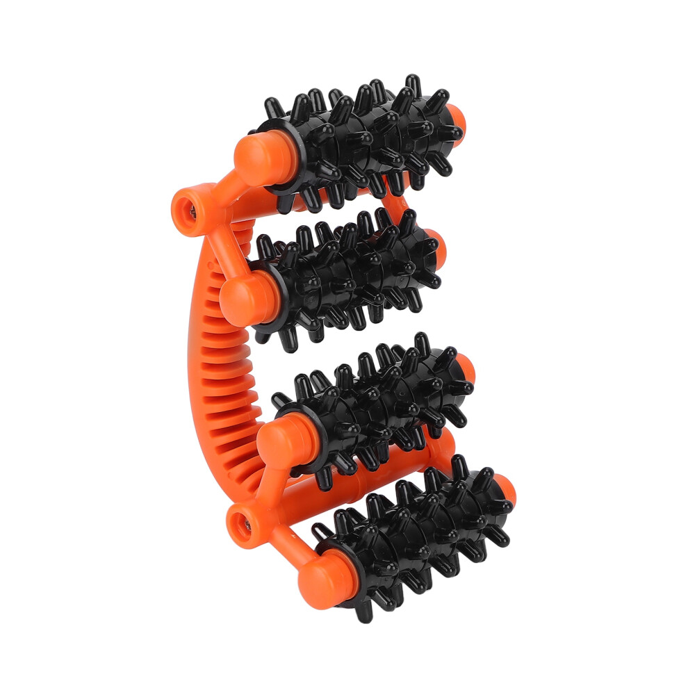 Manual Handheld Body Massager, Portable Neck & Back Roller, PP Material