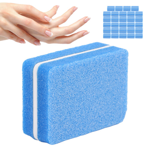 Blocco lucidante per unghie mini portatile blu, 30 pezzi