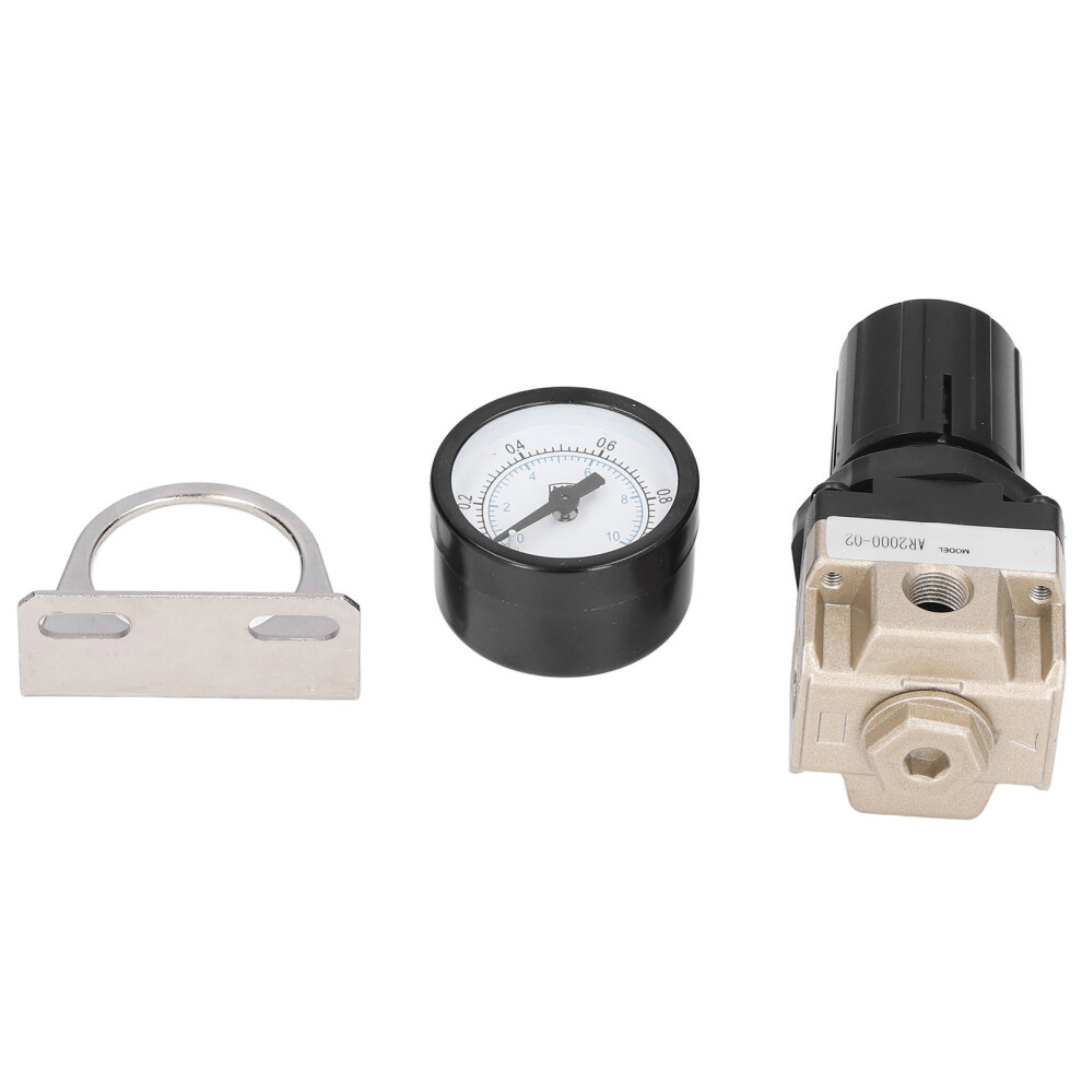 Air Pressure Regulator G1/4 0.05~0.85Mpa Adjustable Control Valve With Gauge 5011357729006