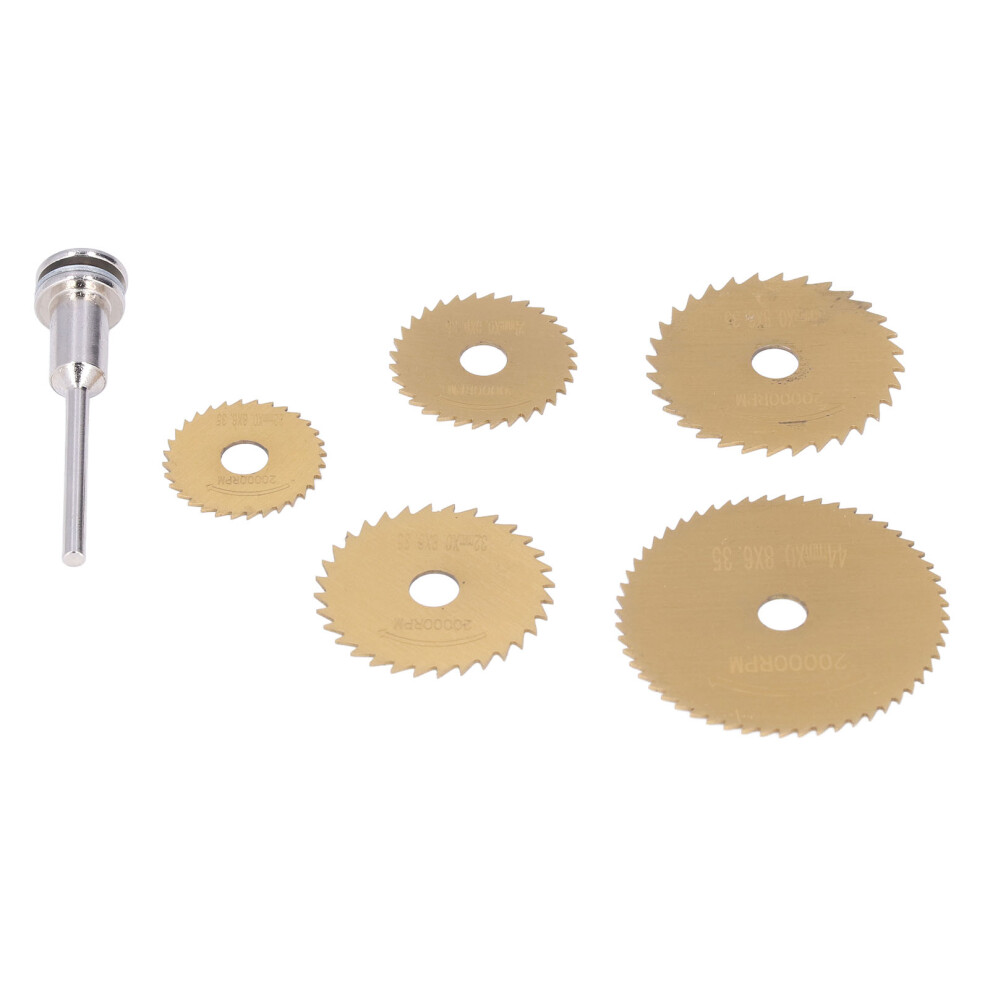 6Pcs Hss Circular Saw Blade Set 44Mm-22Mm Metal Cutting Discs 9371357729021