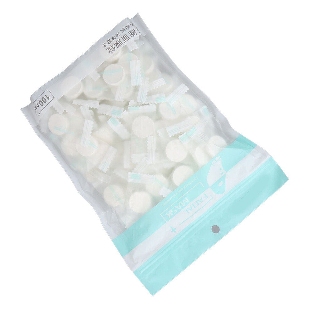 Disposable Compressed Facial Mask Paper 100pcs for DIY Skin Care