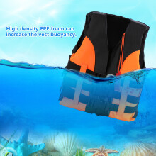 Hochdichte Kinder-Schwimmweste aus EPE-Schaum, verstellbare Schnallen, orange