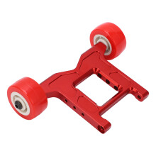 RC poröse Hinterrad-Anti-Roll-Wheel Kopf für 1/10 RC Auto Rot