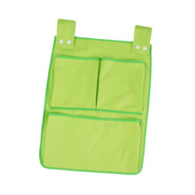 Bedside Hanging Bag For Crib And Bed Rails, Green, Hanging Diaper Organizer For Nursery And Bunk Bed Storage