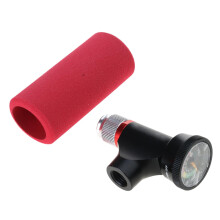 CO2 Tyre Filler With Pressure Gauge CO2 Inflator Head For Road And Mountain Bikes Bike Tyre Inflator