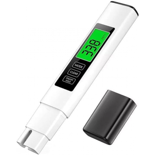 3-in-1 TDS-Wasserqualitätstester – Hochpräzises digitales Wassertest-Set für Trinkwasser – Integrierter Wassertester