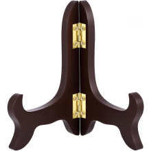 Servierplattenständer aus Holz, Tellerhalter, Staffelei, passend für Teller von 5-10 cm Durchmesser, 1 Stück