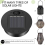 Stück Ersatz-Solarleuchten, 7 Lumen, LED-Solarpanel-Laternendeckel 3