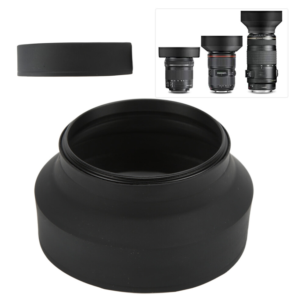 3In1 Collapsible 77Mm Camera Lens Hood With 3 Adjustable States 8391357734253