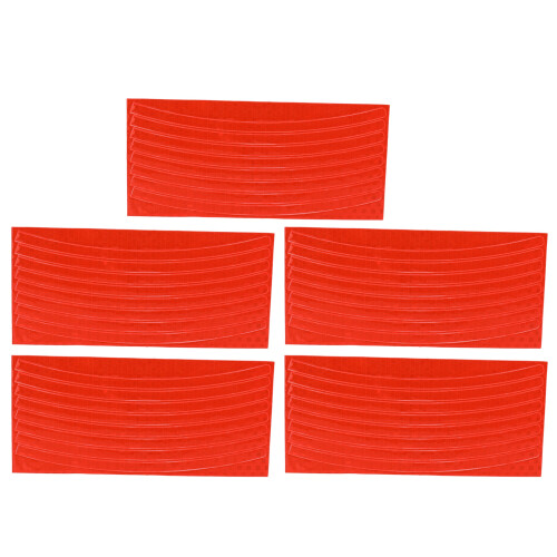 5 pièces de stickers réfléchissants MTB 21x10cm orange 1