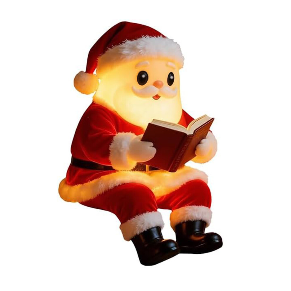 Resin Soft Lighting Santa Claus Figurine Christmas Table Mantle-image-OPC-PMQ7FVK-NEW