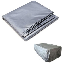 Billiard Pool Table Protective Cover 7Ft 8Ft 9Ft Waterproof Dustproof Indoor Outdoor Silver 225x116x82cm