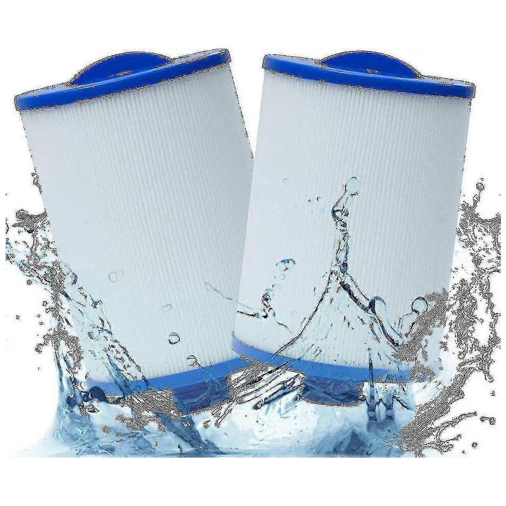 Kikidex (As Show, One Size) Set Of 2 Hot Tub Filter Cartridge, For Spa, Unicel 6Ch-940, Pleatco Pww50p3, Waterway Front Access Skimmer And Filbur Fc-0359 -Gt